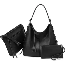 Bolsas Hobo Mujer Set 3 Piezas De Diseñador Realer