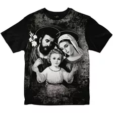 Camiseta Sagrada Família De Jesus Rainha Do Brasil
