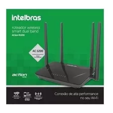 Roteador Wireless Action R1200 300mbps 4 Antenas - Intelbras