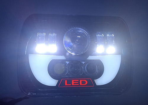 Faros Led Rojo Lupa Alta Intensidad Ford F350 Camioneta Foto 7