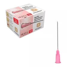 Agulha HiPodérmica Descarpack 40x1,20 Mm 18g Caixa 100 Uni