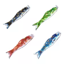 4 X Flâmula Japonesa Carp Biruta, Bandeira Biruta