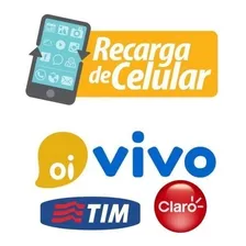 Recarga Celular Crédito Online Tim Oi Claro Vivo De R$ 50,00