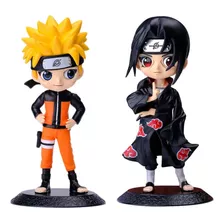 Kit Naruto + Itachi Uchiha Boneco Colecionável Pvc 14cm