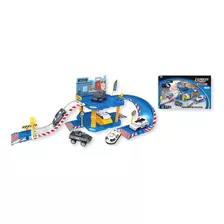 Brinquedo Garagem Policial Multikids Express Wheels Br1237 Cor Azul