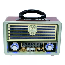 Radio Y Parlante Portatil Bluetooth Mk-113bt Retro
