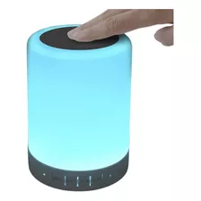 Abajur Led Touch Luminária Rgb Caixa De Som Bluetooth Mp3 Cor Da Estrutura Branco