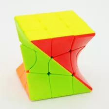 Cubo Magico 3x3x3 Twisty Torção Torre Diferente Cor Da Estrutura Stickerless