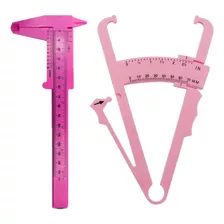 Kit Adipômetro E Paquímetro Medição De Gordura Estética