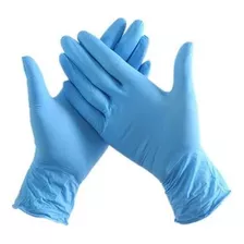 Guantes De Nitrilo Azul Clean Carrier 100un Talla M