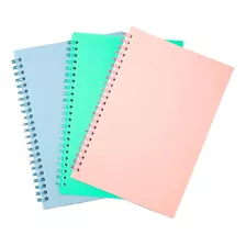 Cuadernos De Diario En Espiral Para Estudio Y Notas 3 Piezas