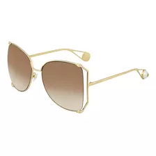 Gucci Gg0252s 003 Square Shape Cafe Dorado