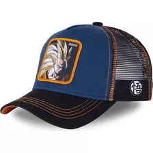 Gorra Ajustable Goku Ssj3 Azul Dragon Ball Cell Goku Anime 