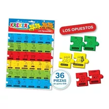 Los Opuestos Juego Puzzle Didactico Goma Eva Kreker