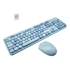 Mouse Y Teclado De Teclas Redondas De Pc | Inalambrico, A...