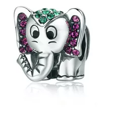 Charm Para Pandora Elefante Con Cristales
