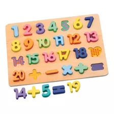 Encaixe Tabuleiro Alfabeto Brinquedo Educativo Letra Madeira Cor Números