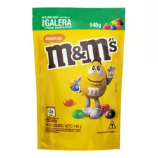 Confeito De Chocolate Ao Leite Com Amendoim M&m's Sachê 148g