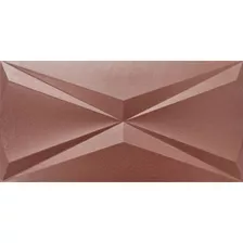  Porcelanato Marrón Relieve Cubic Steel Cobre Semi Brillo 