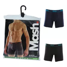 Kit 2 Cueca Boxer Longa Mash Microfibra Antiassadura Active