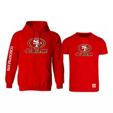 Kit De Sudadera + Playera Mod San Francisco 49ers Estampado