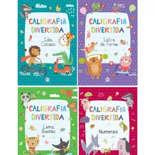 Kit 4 Livros Caligrafia Divertida - Aprenda Escrever