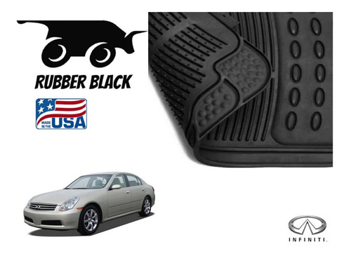 Tapetes Uso Rudo Infiniti G35 2005 Rubber Black Original Foto 4