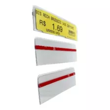 Porta Etiqueta Em U Precificador 5 X 3 Cm 100 Pçs C/ Fita