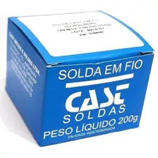 Fio De Solda Estanho Eletronica 1mm Rolo 200g Cast