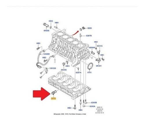 Sensor Presion Aceite Volvo 960 2.9 90-96, C30 2.4 06-12 Foto 3