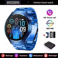 Reloj Inteligente Smart Watch Hombres Ecg Blood Glucose Call