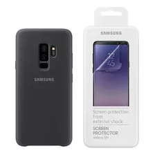 Pack Samsung Silicone Cover + Mica 2pack Para Galaxy S9 Plus