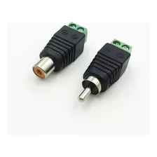 Conector Rca Macho Hembra Terminal De Tornillo Rca