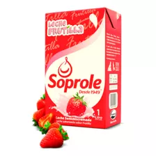 Leche Lv S Tapa Soprole 1 Lt Frutilla(12 Unidades) Super