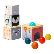 Torre Encastre Apilable Cajas Tira Bolas North Pole Taf Toys