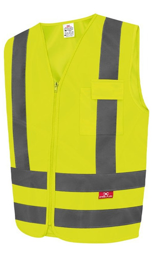 Colete Refletivo Com 1 Bolso Amarelo Fluorescente  Steelflex