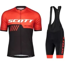 Uniforme Ciclismo Scott Manga Corta Bicicleta Ruta Mtb Lycra