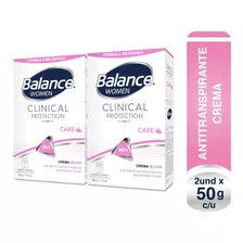 Desodorante Balance Crema Clinical Care Mujer 2 X 50gr