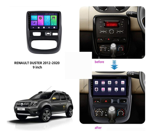 Radio Android C2 4+64 Renault Duster Carplay Oled 4k 13.1 Foto 2