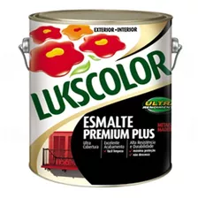 Tinta Esmalte Sintetico Brilhante 3,6l Lukscolor Cores Cor Vermelho