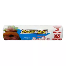 Saco Para Freezer, Geladeira E Micro-ondas 2l Freezer Roll 20cm X 35cm 50 Unidades