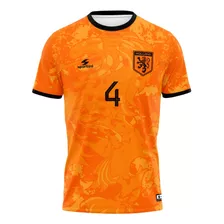 Camisa Van Dijk Holanda Infantil E Adulto