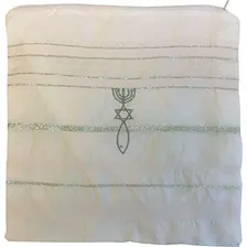 Holy Land Market Mens Messianic - The Messiah Tallit (all Wh