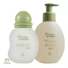 Kit Colônia E Sabonete Líquido Mamãe E Bebê Natura + Brinde