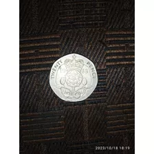 Moneda De La Reina Isabel Twenty Pence 1983
