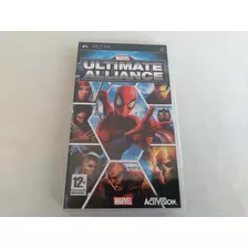 Caixa Com Encarte Jogo Psp Ultimate Alliance Marvel- Leia-