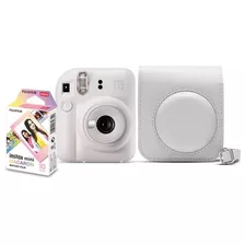 Kit Câmera Instantânea Fujifilm Instax Mini 12 Branco Marfim