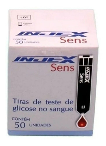 50 Tiras Reagentes Injex Sens Original