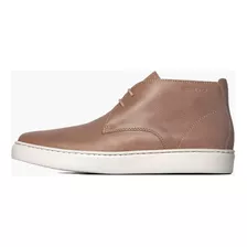 Zapatilla Botita De Cuero Vison Luderitz Hombre Boating