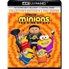 Minions Nace Un Villano Rise Gru Pelicula 4k Uhd + Blu-ray